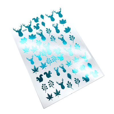 INKVICTUS Reindeer, Christmas waterslide nail decals for manicures and pedicures