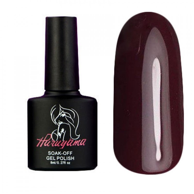 Haruyama red gel nail polish for manicures and pedicures