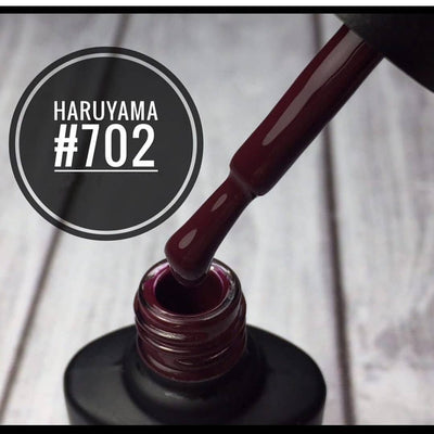 Dark rich red Haruyama Gel nail polish for manicures and pedicures