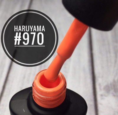 Haruyama orange gel nail polish for manicures and pedicures