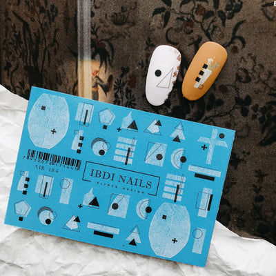IBDI Geometric nail decals for manicures and pedicures