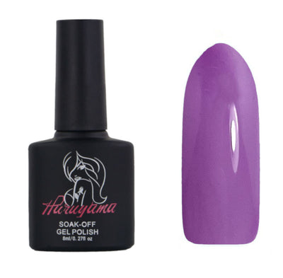 Haruyama purple glass gel polish for manicures and pedicures