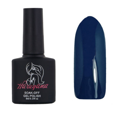 Haruyama blue gel polish for manicures and pedicures