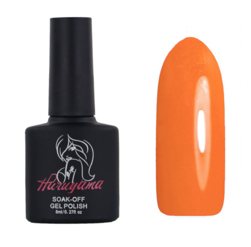 Haruyama Autumn orange gel nail polish for manicures and pedicures
