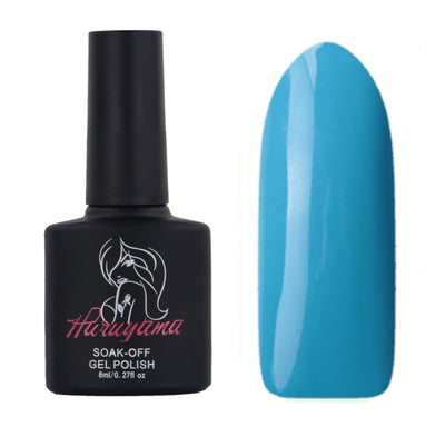 Haruyama 099 blue gel polish for manicures and pedicures