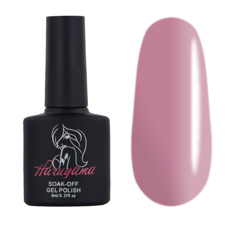 Haruyama 045 Smokey pink gel nail polish for a Russian manicure