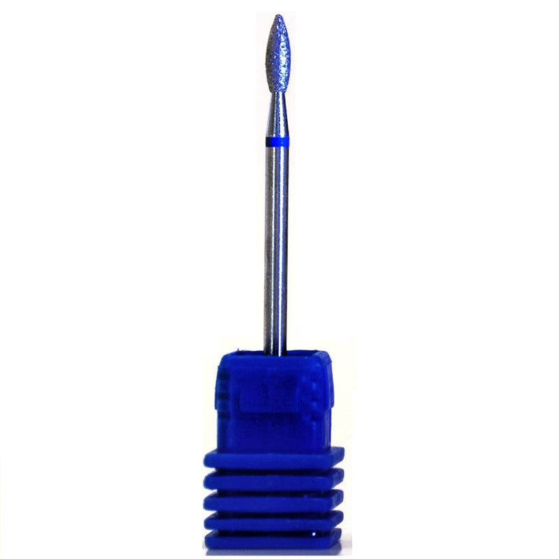 Diamond e-file nail drill bits -flame(drop) with a rounded tip 025, medium grit, Russian electric file bits