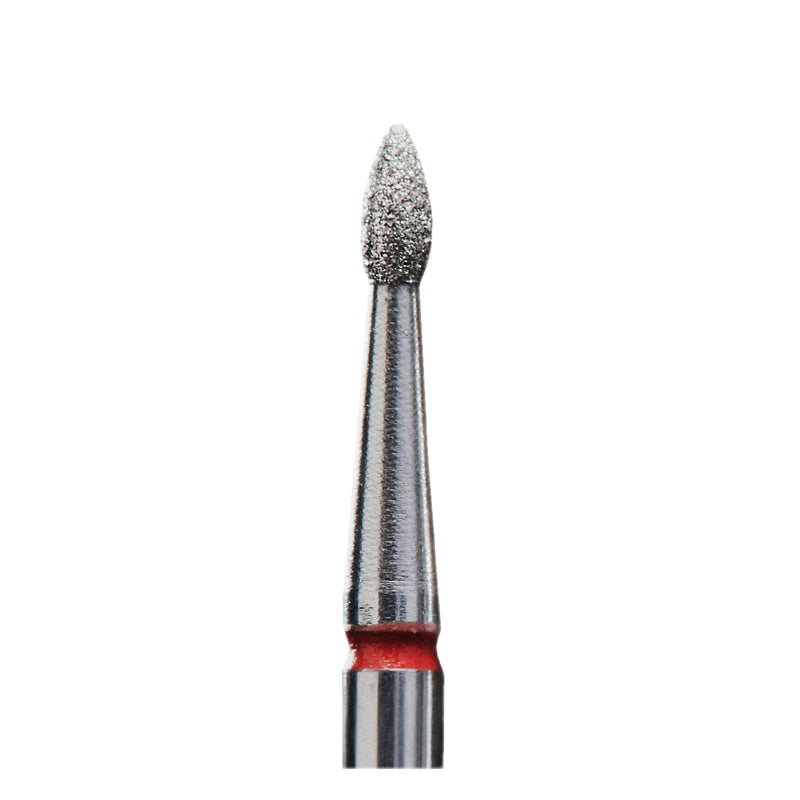 STALEKS PRO E-file nail drill bit, flame drop, soft grit, 1.8mm for manicure and pedicure dry machine cuticle treatment