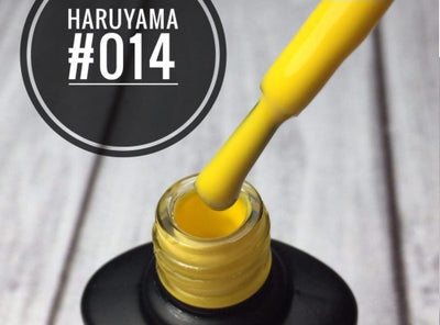 Haruyama yellow gel nail polish 014