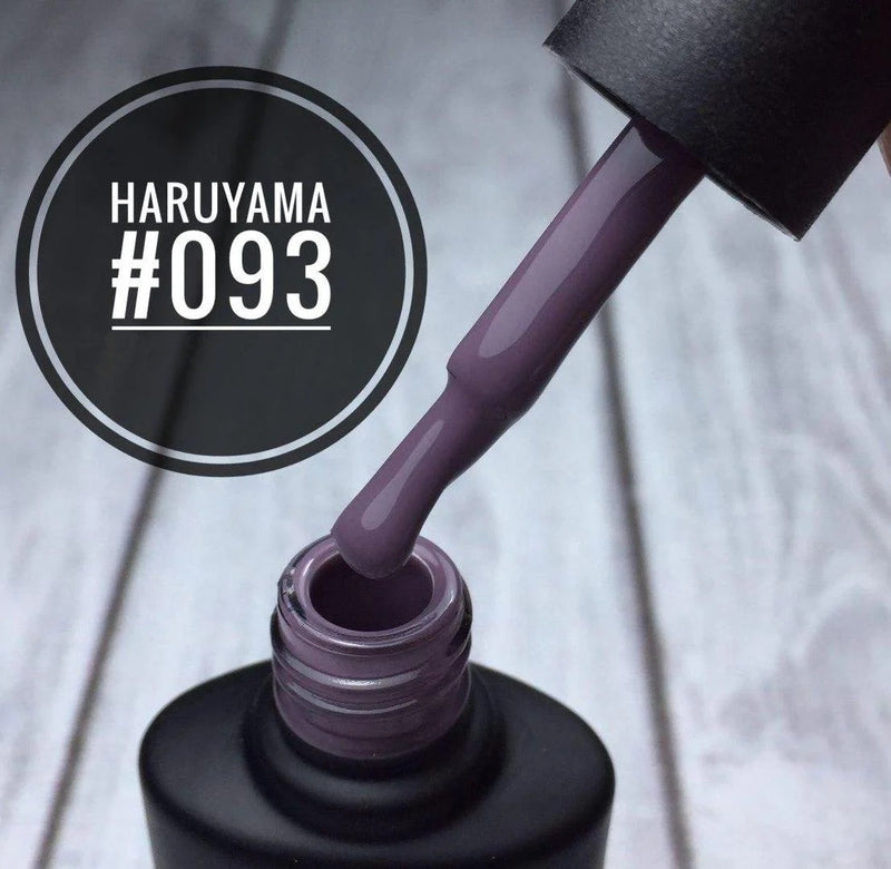 Haruyama 093 Purple gel nail polish for Russian manicures and pedicures
