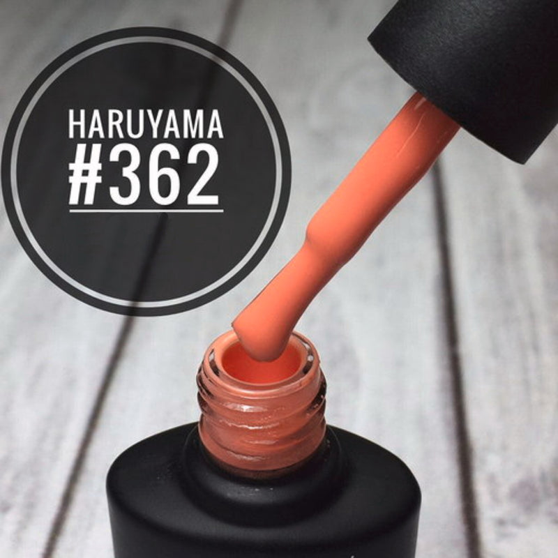 Haruyama orange gel nail polish 362 for Russian manicures and pedicures
