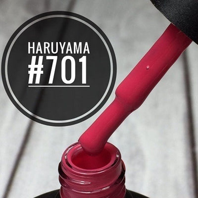 Haruyama 701 Red gel nail polish for Russian manicures and pedicures