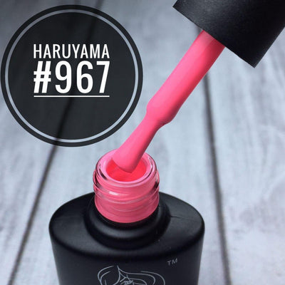 Haruyama 967 Pink gel nail polish for Russian manicures and pedicures