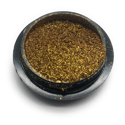 Gold pigment powder for manicures and pedicures