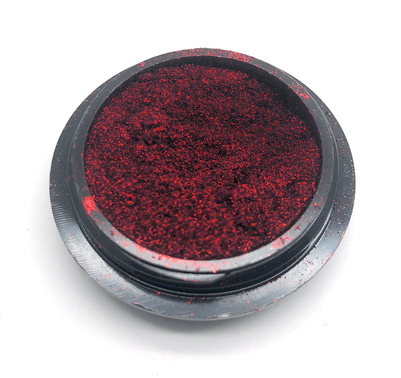 NOCTIS Red metallic nail powder for manicures and pedicures