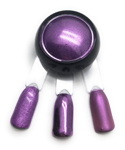 Violet purple nail pigment powder for manicures and pedicures
