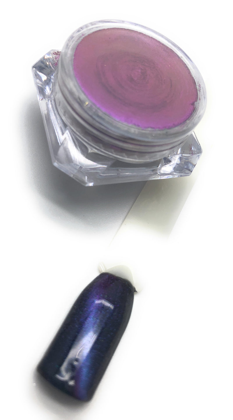 Purple 5D cat eye gel powder