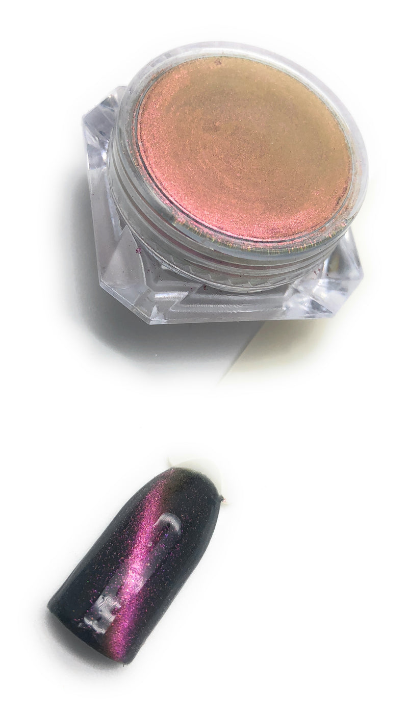 Purple 5D cat eye gel powder