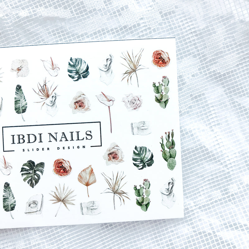 IBDI Cactus nail decals