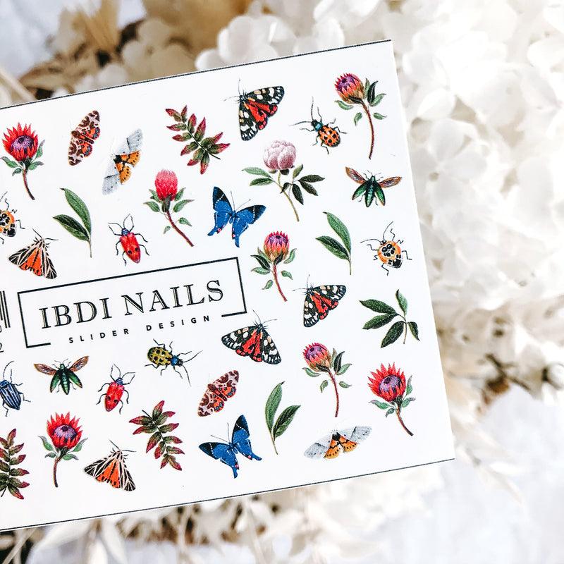IBDI butterfly nail decals for manicures and pedicures