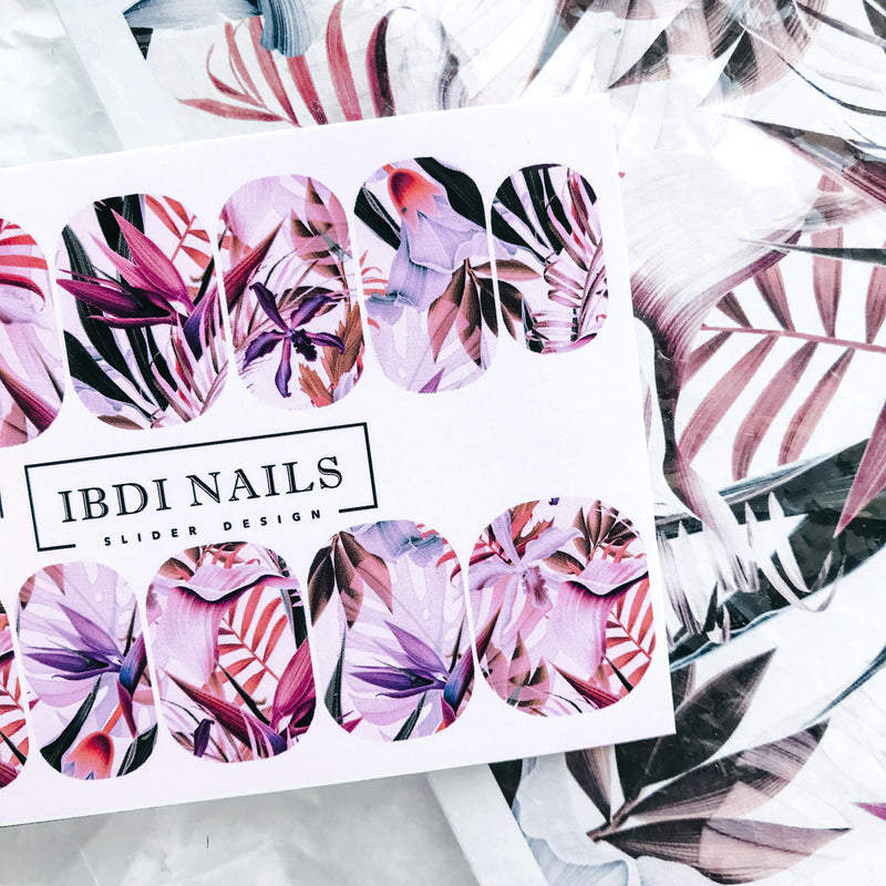 IBDI Floral nail decals / sliders 