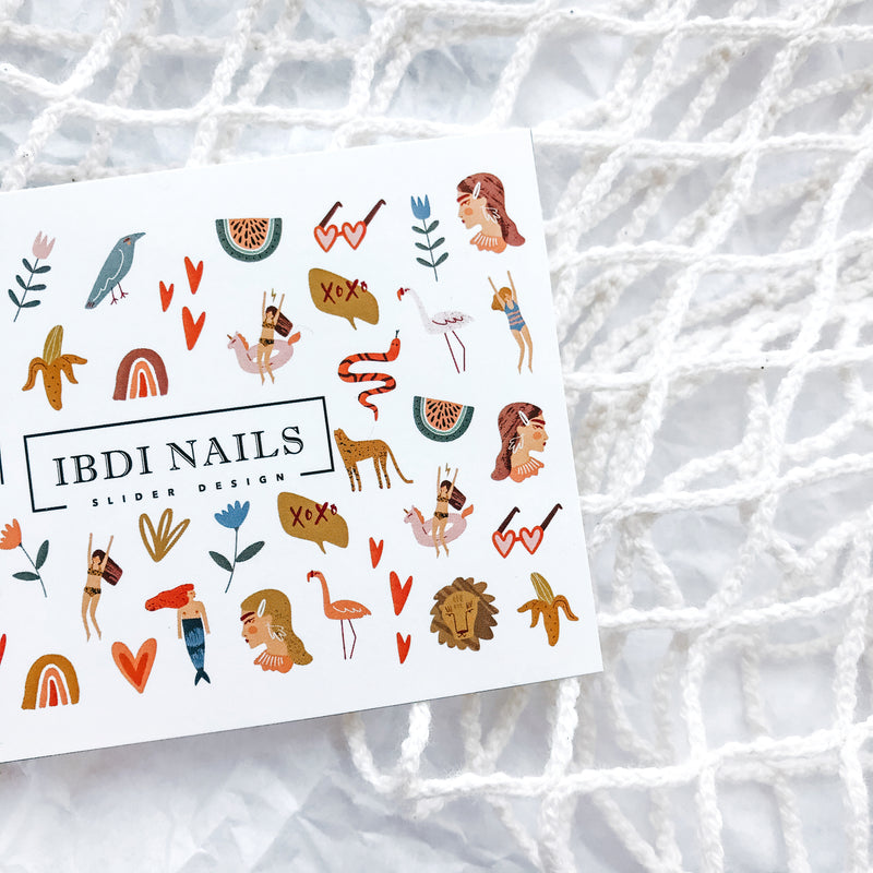 IBDI animal nail decals