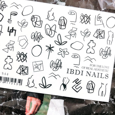 IBDI waterslide nail decals for manicures and pedicured