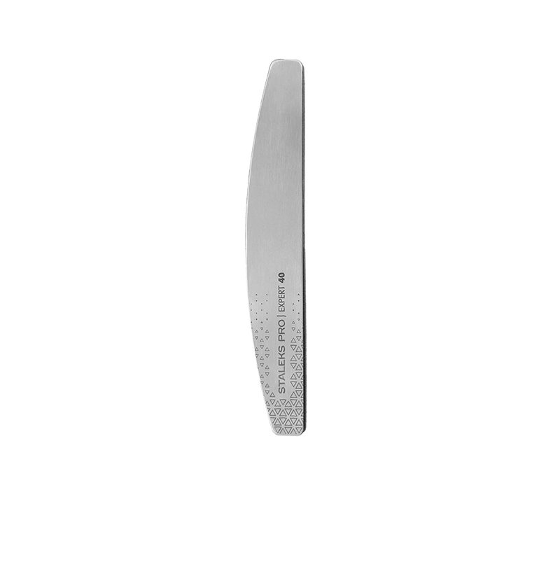 STALEKS PRO Crescent metal base nail file for manicures and pedicures