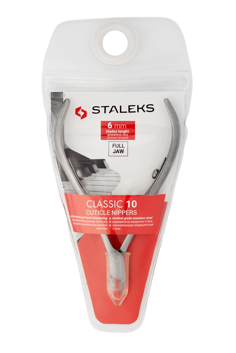 STALEKS PRO Cuticle nippers Classic 10 6mm NC-10-6 in package