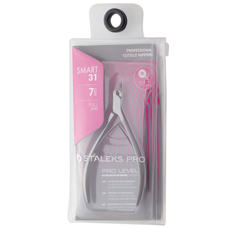 STALEKS PRO NS-31-7 Smart 31 7mm cuticle nipper for manicures and pedicures
