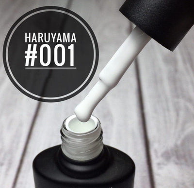 Beautiful Haruyama white gel nail polish