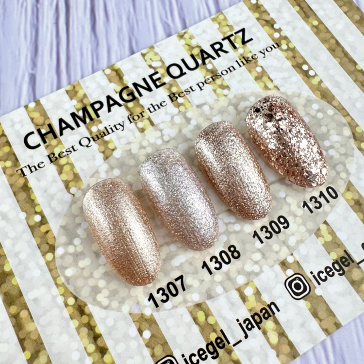 ICEGEL Champagne Quartz gel nail polish for manicures and pedicures
