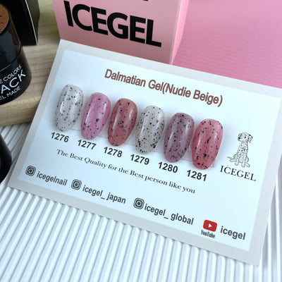 ICEGEL Dalmatian gel nail polish for manicures and pedicures nail art