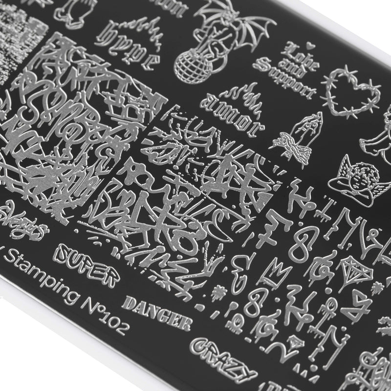 Swanky Stamping angel and demons nail stamping plates for manicure art