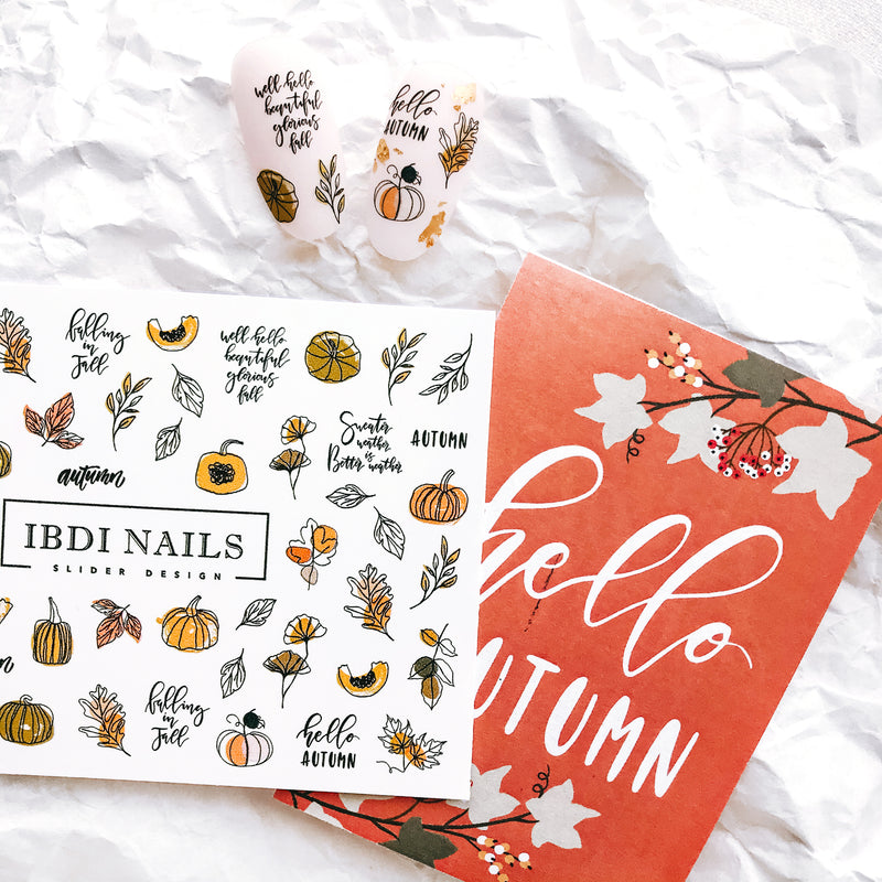 IBDI autumn nail art