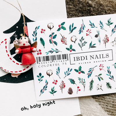 IBDI winter nail decals for Christmas nail art