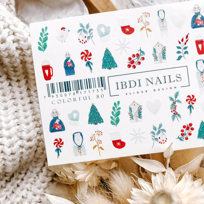 IBDI Christmas nail art for manicures and pedicures