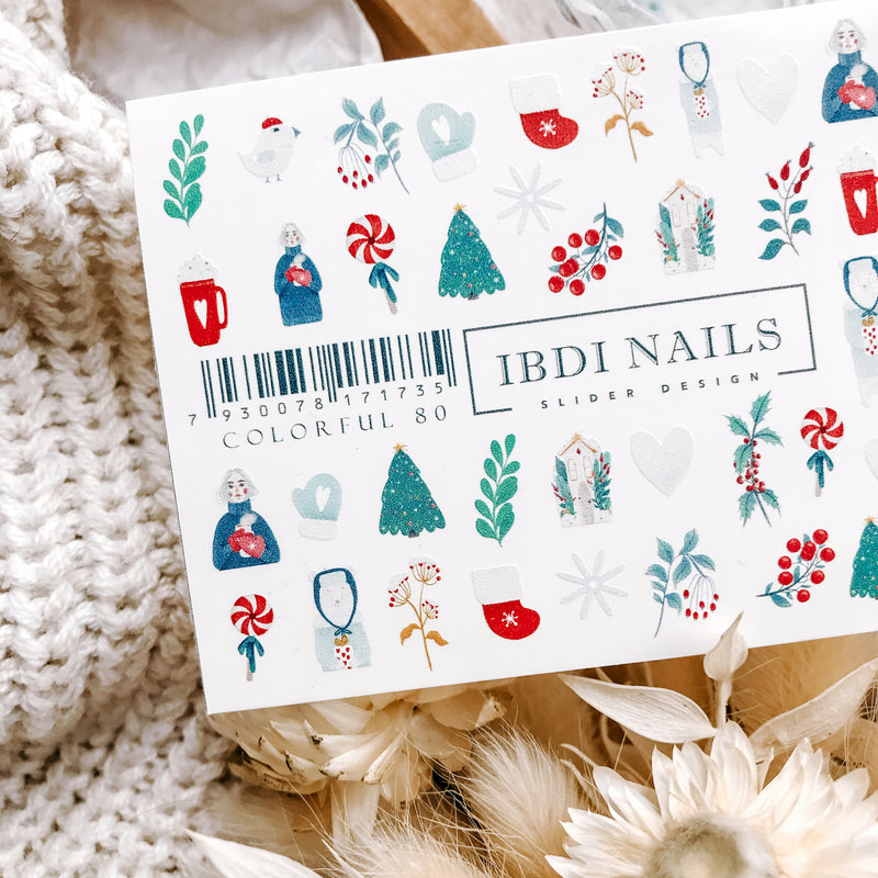IBDI Christmas nail art for manicures and pedicures