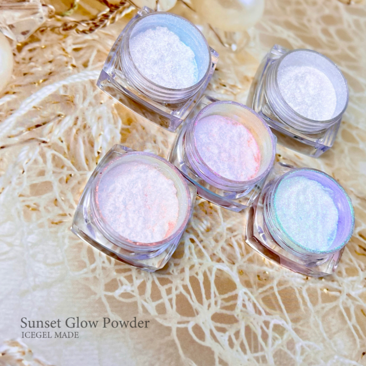 ICEGEL Glow powder for manicures and pedicures