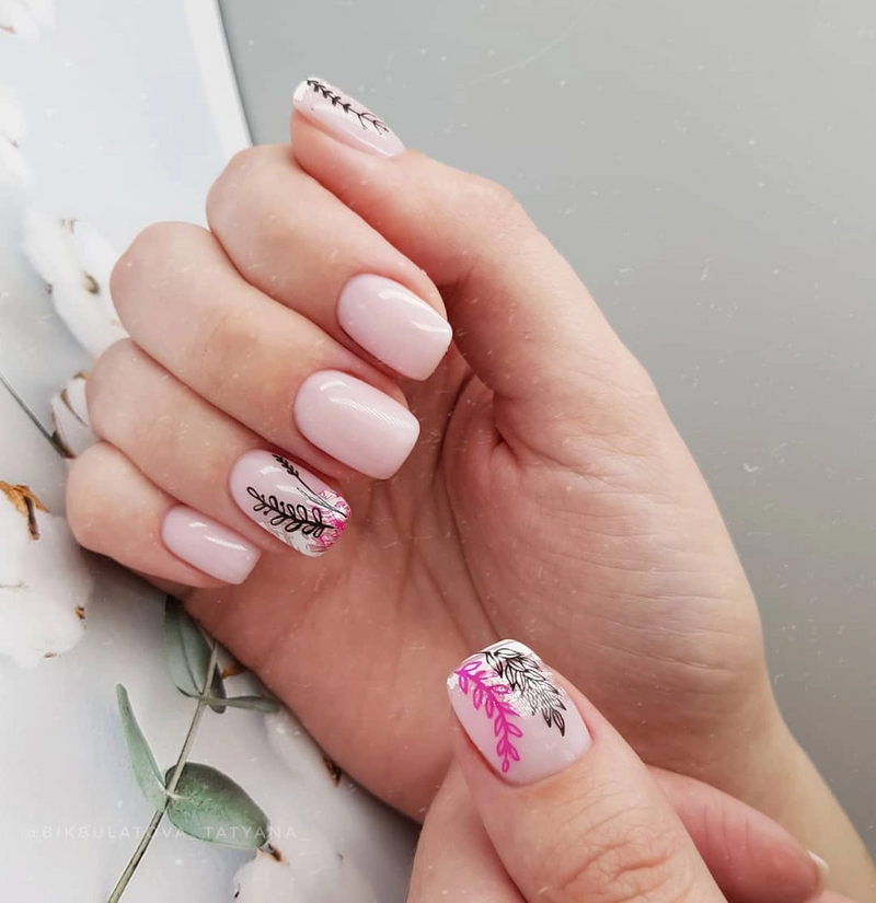 pink nail polish for stamping plates