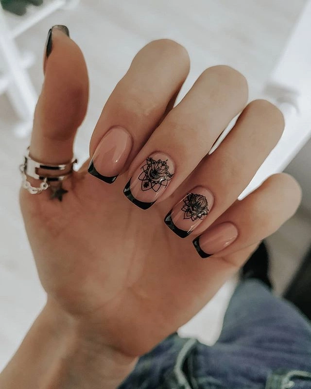 Nail art created using Swanky Stamping plates