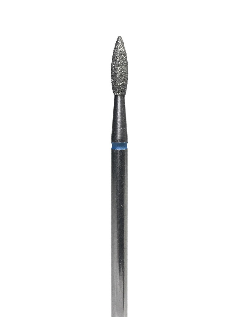 Medium grit nail drill bit flame drop for machine manicures and pedicures