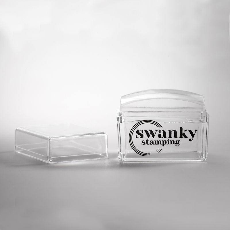 Swanky Stamping mini rectangular stamp and scraper