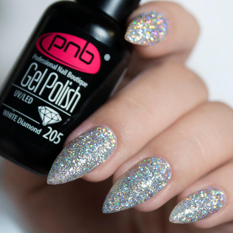 Reflective DISCO GEL Nail Polish Flash Effect Diamond Glitter Flashy UV LED  New! | eBay