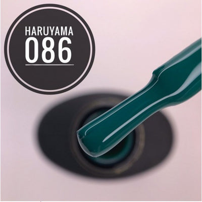 Haruyama Dark green gel nail polish