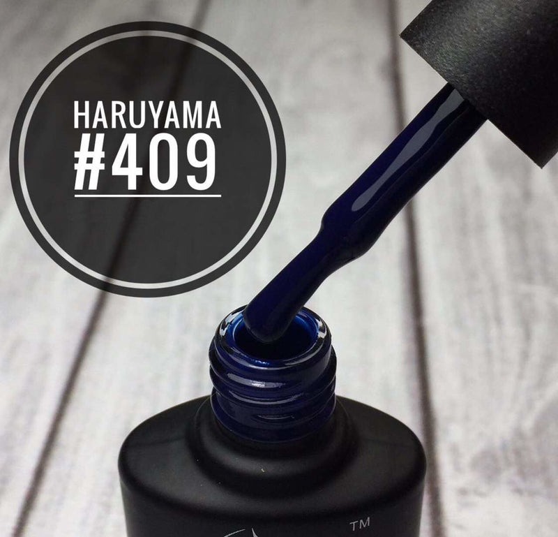 Haruyama blue gel polish bundle of 6 bottles for manicures and pedicures
