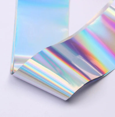 Holographic nail art foil for manicures and pedicures