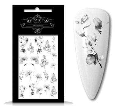 Flower waterslide nail decals for manicures and pedicures.