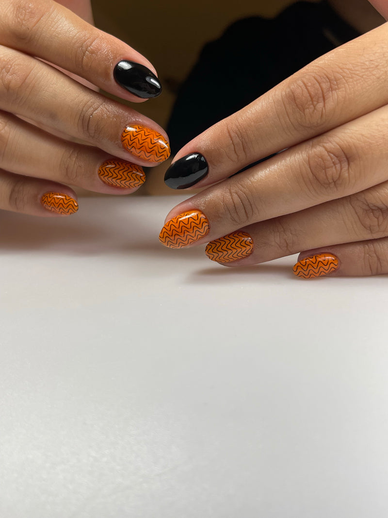 Haruyama Autumn orange gel nail polish Aut 02