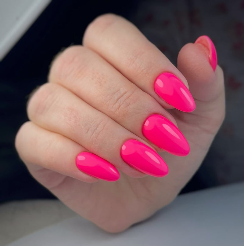 Haruyama Bright Neon Pink gel nail polish 021